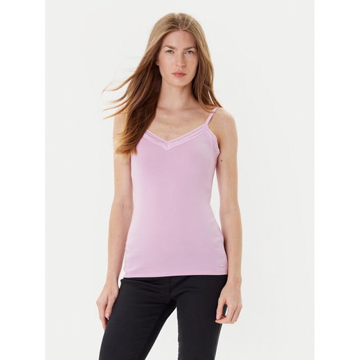 Morgan Top 192-BARBA.N Różowy Slim Fit ze sklepu MODIVO w kategorii Bluzki damskie - zdjęcie 184688631