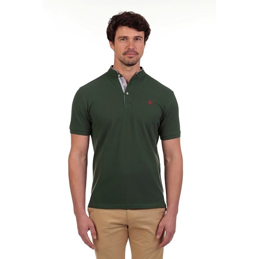 The Time of Bocha Koszulka polo w kolorze ciemnozielonym ze sklepu Limango Polska w kategorii T-shirty męskie - zdjęcie 184689542