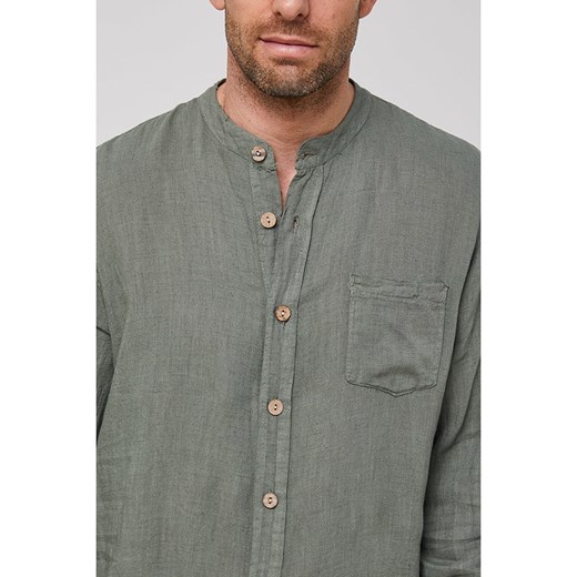Rodier Lin Lniana koszula w kolorze khaki Rodier Lin M/L wyprzedaż Limango Polska