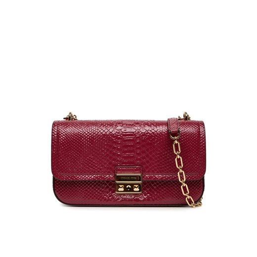Torebka MICHAEL Michael Kors Tribeca 30T5G2RL7L Bordowy ze sklepu eobuwie.pl w kategorii Kopertówki - zdjęcie 184690553