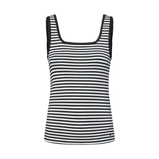 Tommy Hilfiger Top damski Kobiety Dżersej czarny w paski ze sklepu vangraaf w kategorii Bluzki damskie - zdjęcie 184691653
