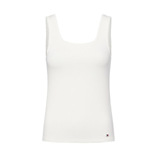 Tommy Hilfiger Top damski Kobiety Dżersej écru jednolity ze sklepu vangraaf w kategorii Bluzki damskie - zdjęcie 184691654