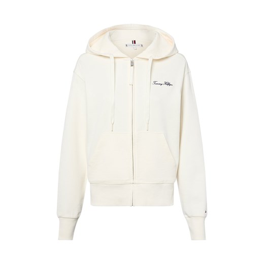 Tommy Hilfiger Damska kurtka z kapturem Kobiety écru wypukły wzór tkaniny ze sklepu vangraaf w kategorii Bluzy damskie - zdjęcie 184691660