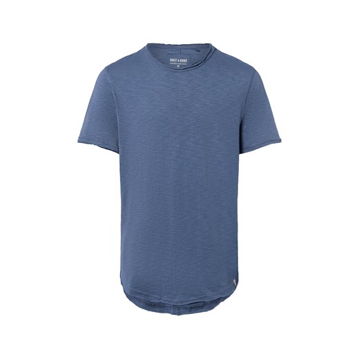 Only&Sons Koszulka męska - ONSBenne Mężczyźni Bawełna niebieski jednolity ze sklepu vangraaf w kategorii T-shirty męskie - zdjęcie 184691681