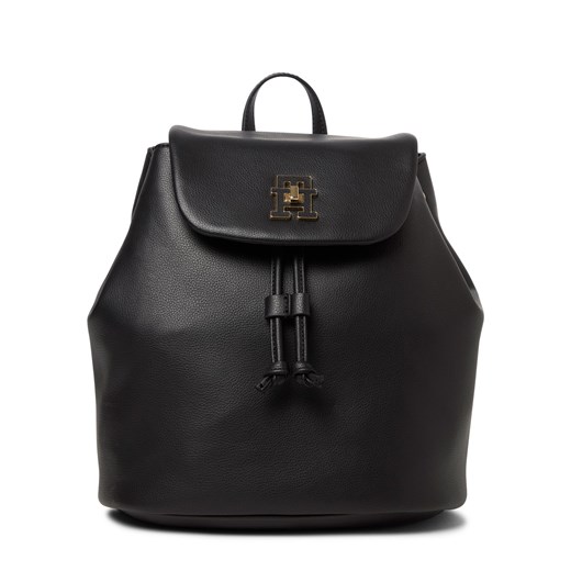 Tommy Hilfiger Plecak damski Kobiety Sztuczna skóra czarny jednolity ze sklepu vangraaf w kategorii Plecaki - zdjęcie 184691712
