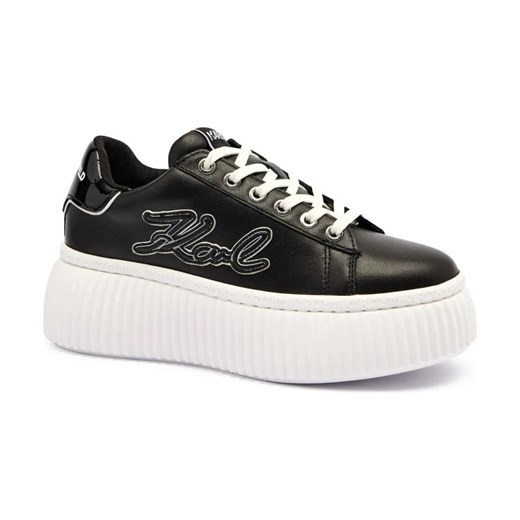 Karl Lagerfeld Skórzane sneakersy KREEPER LO ze sklepu Gomez Fashion Store w kategorii Buty sportowe damskie - zdjęcie 184692283
