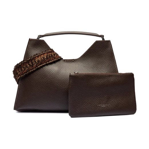 GIANNI CHIARINI Skórzana shopperka + saszetka AURORA ze sklepu Gomez Fashion Store w kategorii Torby Shopper bag - zdjęcie 184692294