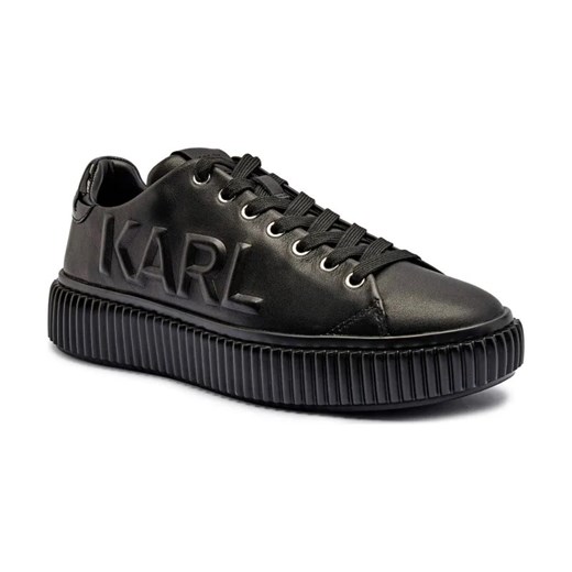 Karl Lagerfeld Skórzane sneakersy KAPRIKA ze sklepu Gomez Fashion Store w kategorii Buty sportowe męskie - zdjęcie 184692313