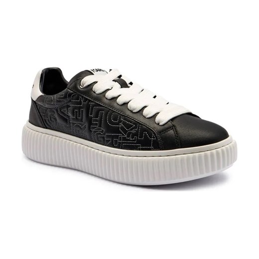 Karl Lagerfeld Skórzane sneakersy KAPRIKA ze sklepu Gomez Fashion Store w kategorii Buty sportowe męskie - zdjęcie 184692314