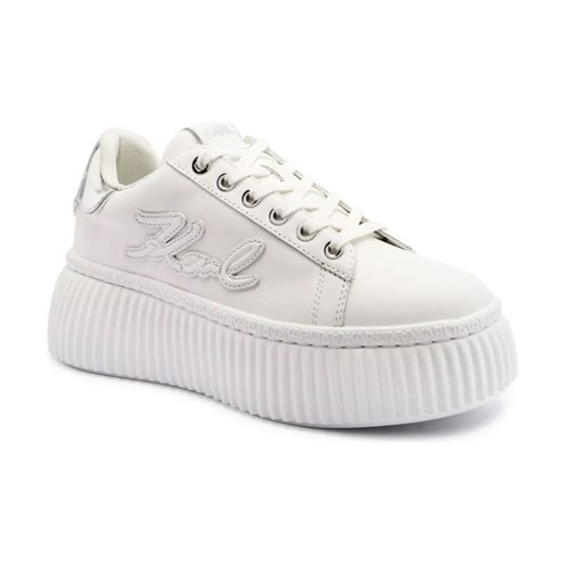 Karl Lagerfeld Skórzane sneakersy KREEPER LO ze sklepu Gomez Fashion Store w kategorii Buty sportowe damskie - zdjęcie 184692333