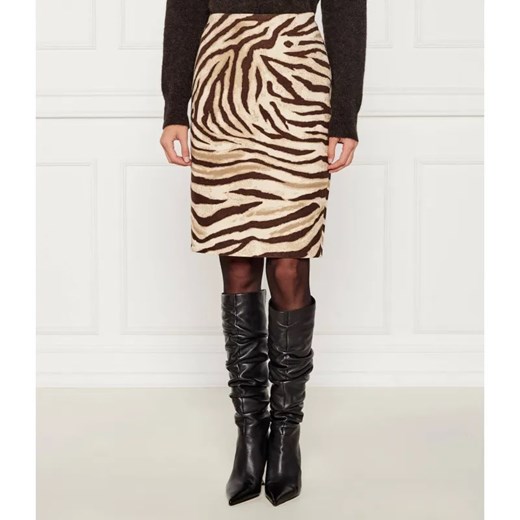 LAUREN RALPH LAUREN Lniana spódnica LAYDRE ze sklepu Gomez Fashion Store w kategorii Spódnice - zdjęcie 184692373