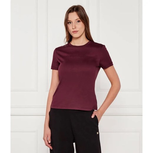 EA7 T-shirt | Slim Fit ze sklepu Gomez Fashion Store w kategorii Bluzki damskie - zdjęcie 184692432