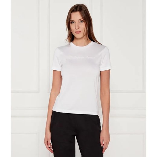 EA7 T-shirt | Slim Fit ze sklepu Gomez Fashion Store w kategorii Bluzki damskie - zdjęcie 184692454
