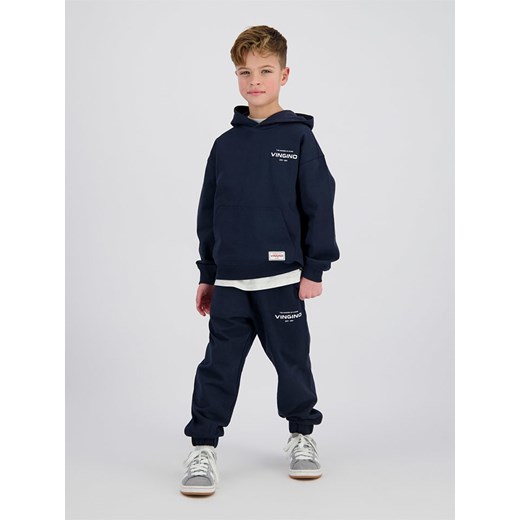 Vingino Spodnie dresowe w kolorze granatowym ze sklepu Limango Polska w kategorii Spodnie chłopięce - zdjęcie 184693252