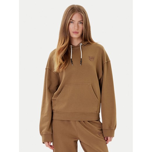 PINKO Bluza Melato 105507 A2RB Brązowy Regular Fit ze sklepu MODIVO w kategorii Bluzy damskie - zdjęcie 184693410