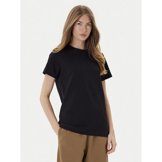PINKO T-Shirt Start 101752 A2RD Czarny Regular Fit ze sklepu MODIVO w kategorii Bluzki damskie - zdjęcie 184693412