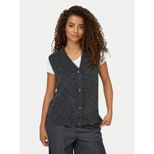 ONLY Kardigan Jane 15354283 Szary Regular Fit ze sklepu MODIVO w kategorii Swetry damskie - zdjęcie 184693592