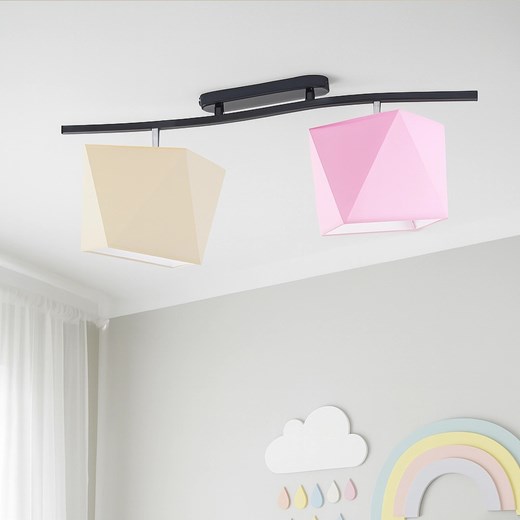 Regulowana lampa sufitowa do pokoju dziecka CORONA z kolorowymi abażurami ze sklepu Lysne w kategorii Lampy dziecięce - zdjęcie 184693662
