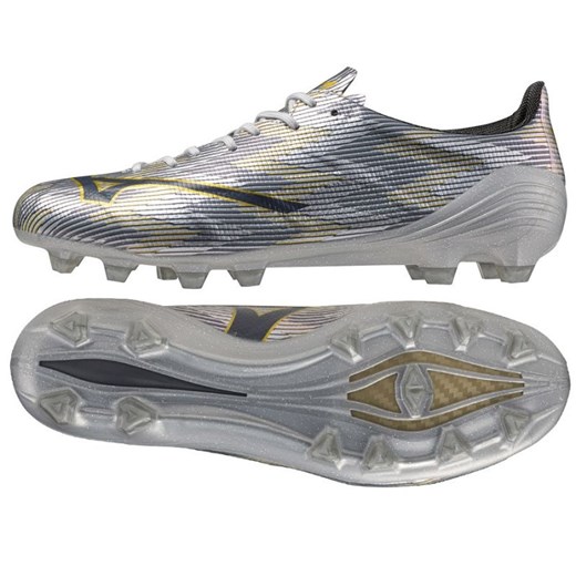 Buty piłkarskie Mizuno Afla Ii Japan Fg M P1GA256004 szare ze sklepu ButyModne.pl w kategorii Buty sportowe męskie - zdjęcie 184693800