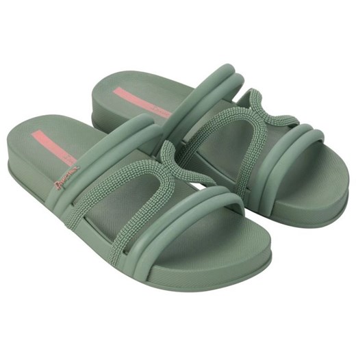 Klapki Ipanema Walk Slide W 27262BG089 zielone ze sklepu ButyModne.pl w kategorii Klapki damskie - zdjęcie 184693870