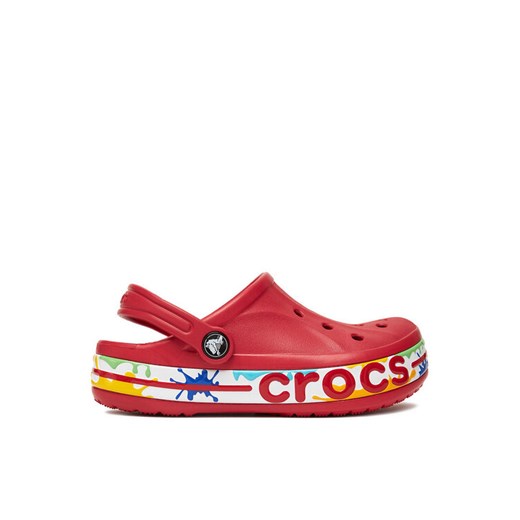 Crocs Klapki C-BAYABAND CLOG K 211682-6EN Czerwony ze sklepu MODIVO w kategorii Klapki dziecięce - zdjęcie 184694443