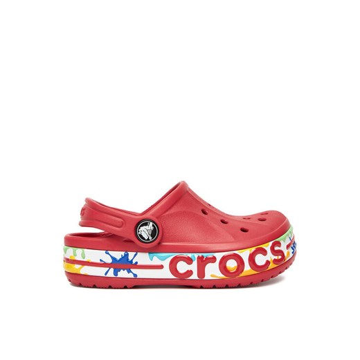 Crocs Klapki C-BAYABAND CLOG T 211683-6EN Czerwony ze sklepu MODIVO w kategorii Klapki dziecięce - zdjęcie 184694483