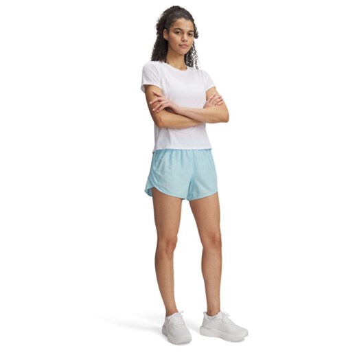 Damskie spodenki do biegania Under Armour UA Fly By 3\'\' Shorts - niebieskie ze sklepu Sportstylestory.com w kategorii Szorty - zdjęcie 184694973