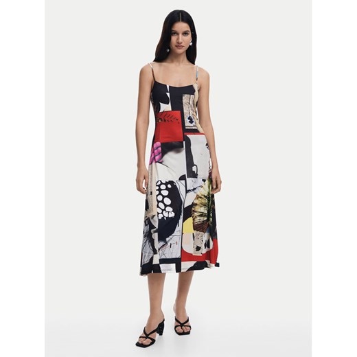 Desigual Sukienka codzienna Newspaper Coll 25SWVK40 Kolorowy Regular Fit ze sklepu MODIVO w kategorii Sukienki - zdjęcie 184695580