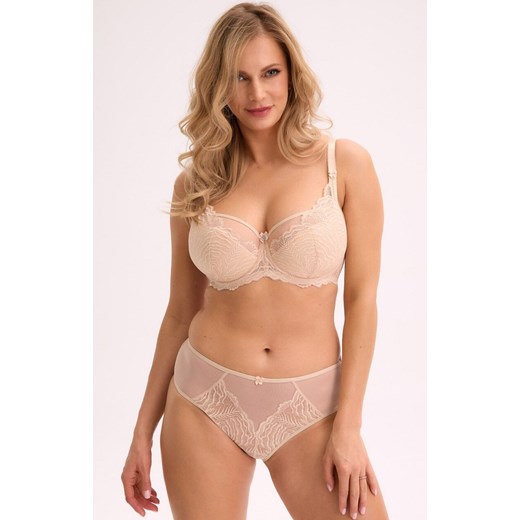 Gaia biustonosz półusztywniany semi-soft beżowy Isla 1228, Kolor beżowy, Rozmiar 80B, Gaia ze sklepu Intymna w kategorii Biustonosze - zdjęcie 184695904