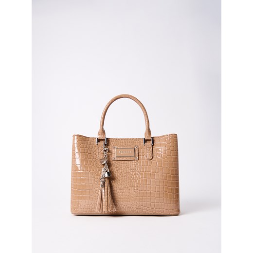 Mohito - Beżowa torebka city bag - beżowy ze sklepu Mohito w kategorii Torby Shopper bag - zdjęcie 184696180