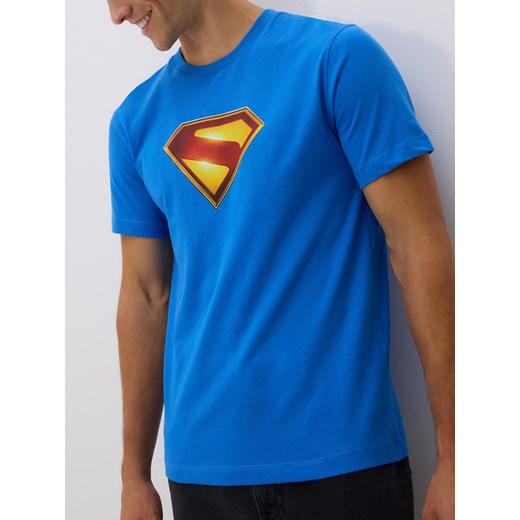 Reserved - Bawełniany t-shirt regular fit SUPERMAN™ - niebieski Reserved S Reserved