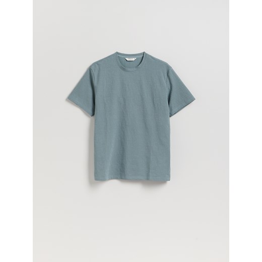 Reserved - Strukturalny t-shirt comfort fit - granatowy ze sklepu Reserved w kategorii T-shirty męskie - zdjęcie 184696421