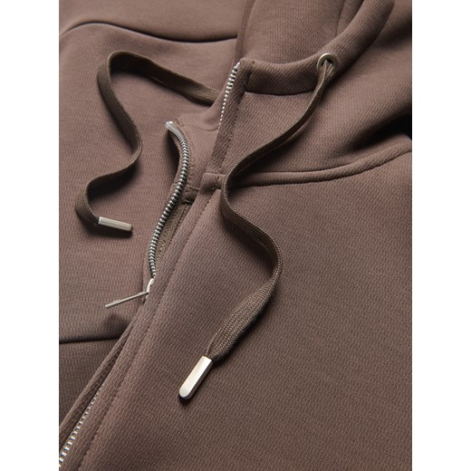 Reserved - Bluza regular z kapturem - beżowy Reserved S Reserved