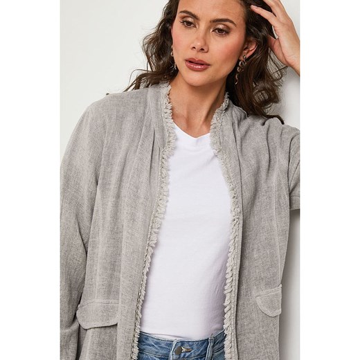 Lin Passion Narzutka w kolorze szarym Lin Passion 36/38 wyprzedaż Limango Polska