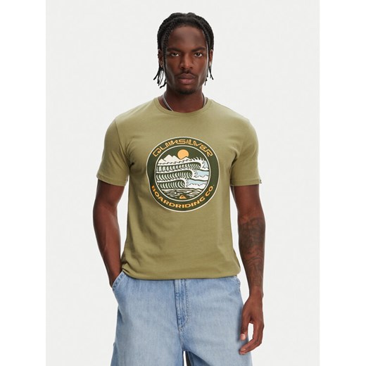 Quiksilver T-Shirt Ev Three Seas Ss EQYZT08051 Khaki Regular Fit ze sklepu MODIVO w kategorii T-shirty męskie - zdjęcie 184698952