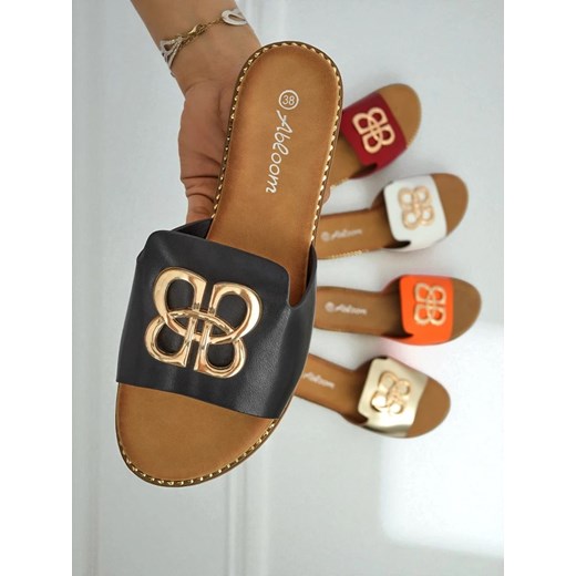Royalfashion Damskie klapki na płaskiej podeszwie Heraklia Royalfashion.pl 36 okazja royalfashion.pl