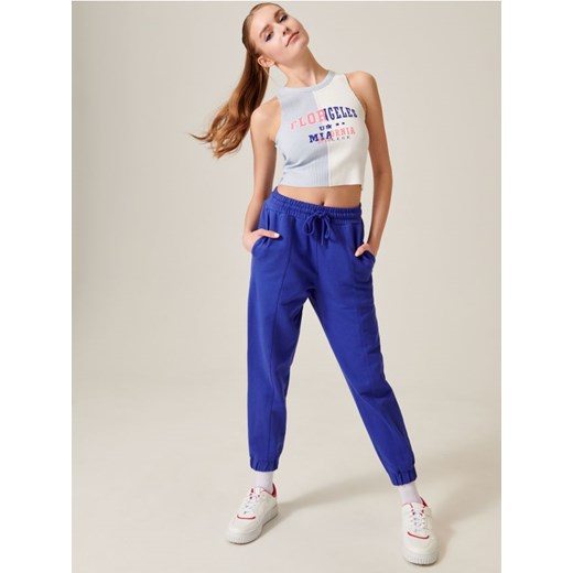 Sinsay - Crop top z nadrukiem - wielobarwny ze sklepu Sinsay w kategorii Bluzki damskie - zdjęcie 184699853