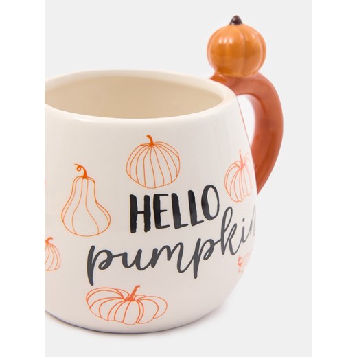 Sinsay - Ceramiczny kubek z uchem z motywem jesiennym - wielobarwny Sinsay One Size Sinsay