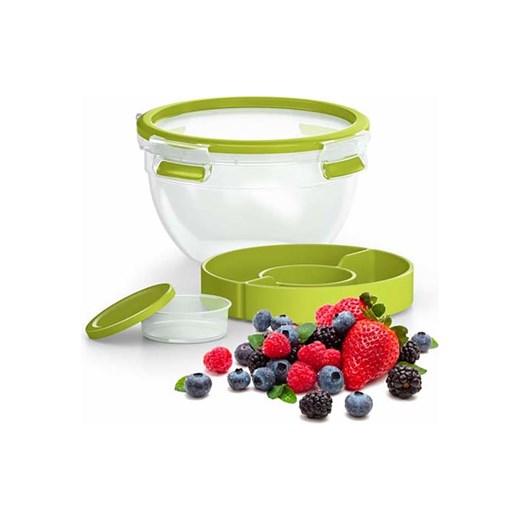 Emsa Pojemnik &quot;Clip &amp; Go&quot; w kolorze zielonym na sałatkę - 2,6 l Emsa onesize promocja Limango Polska