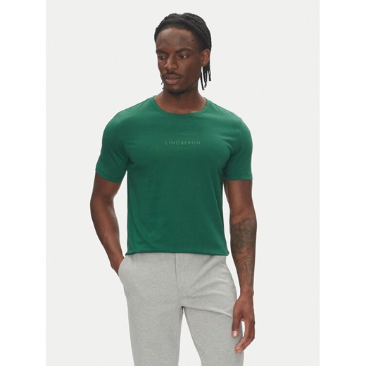 Lindbergh T-Shirt 30-400200B Zielony Relaxed Fit ze sklepu MODIVO w kategorii T-shirty męskie - zdjęcie 184701584