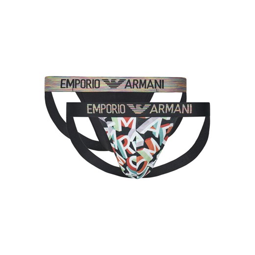 Emporio Armani Underwear Komplet 2 par slipów Jock Strap EM000257 AF10798 MC104 Kolorowy ze sklepu MODIVO w kategorii Majtki męskie - zdjęcie 184701604