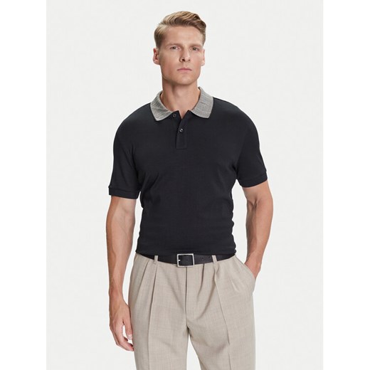 BOSS Polo H-Parlay 302 50545487 Czarny Regular Fit ze sklepu MODIVO w kategorii T-shirty męskie - zdjęcie 184701624