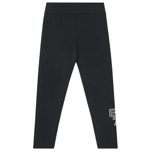 EA7 Emporio Armani Legginsy 7G000045 AF12484 UC001 Czarny Slim Fit ze sklepu MODIVO w kategorii Spodnie dziewczęce - zdjęcie 184701631