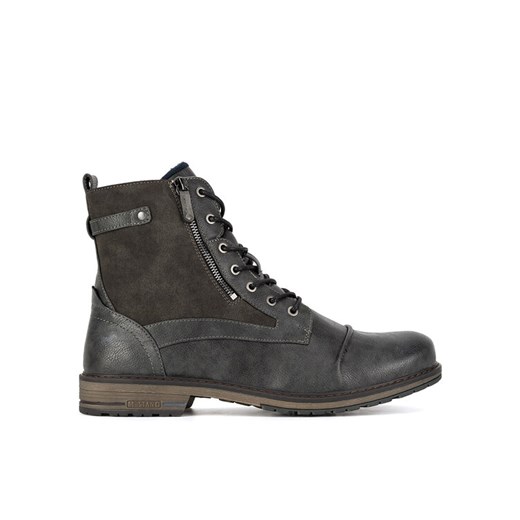 Mustang Trzewiki 4157-503 BIG2 Szary ze sklepu MODIVO w kategorii Buty zimowe męskie - zdjęcie 184701690