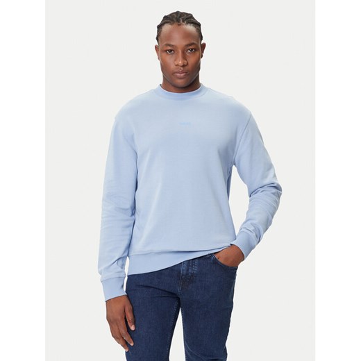 BOSS Bluza WeSmallcrew 50514541 Niebieski Relaxed Fit ze sklepu MODIVO w kategorii Bluzy męskie - zdjęcie 184701791