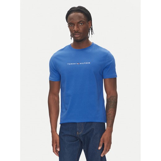 Tommy Hilfiger T-Shirt UM0UM03525 Niebieski Regular Fit ze sklepu MODIVO w kategorii T-shirty męskie - zdjęcie 184701801