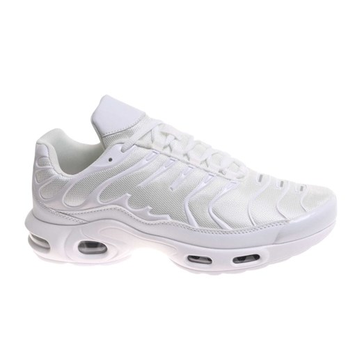 Białe sznurowane męskie buty sportowe /B4-3 17967 W388/ ze sklepu Pantofelek24.pl w kategorii Trampki męskie - zdjęcie 184704080