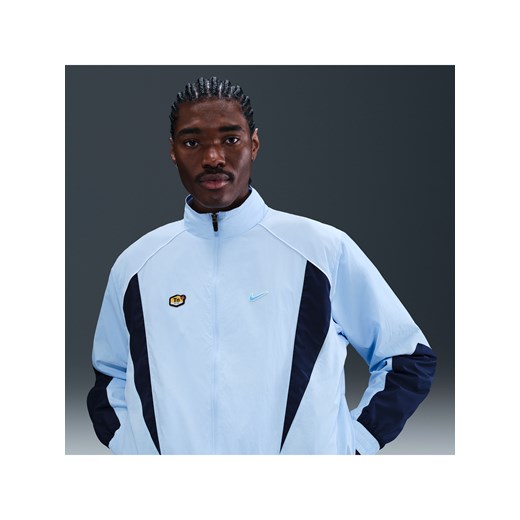 Męska bluza dresowa z tkaniny Nike Sportswear - Niebieski ze sklepu Nike poland w kategorii Bluzy męskie - zdjęcie 184704163