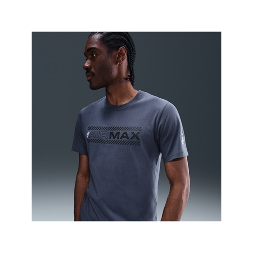 T-shirt męski Nike Air Max - Niebieski ze sklepu Nike poland w kategorii T-shirty męskie - zdjęcie 184704181