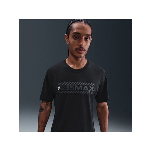 T-shirt męski Nike Air Max - Czerń ze sklepu Nike poland w kategorii T-shirty męskie - zdjęcie 184704242